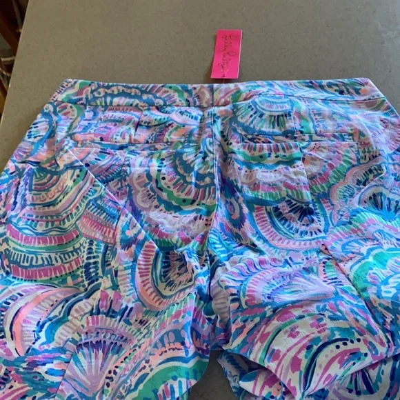 Lilly Pulitzer NWT Kelly Ankle Skinny Pants Happy as a Clam pattern size 12 - Picture 7 of 11